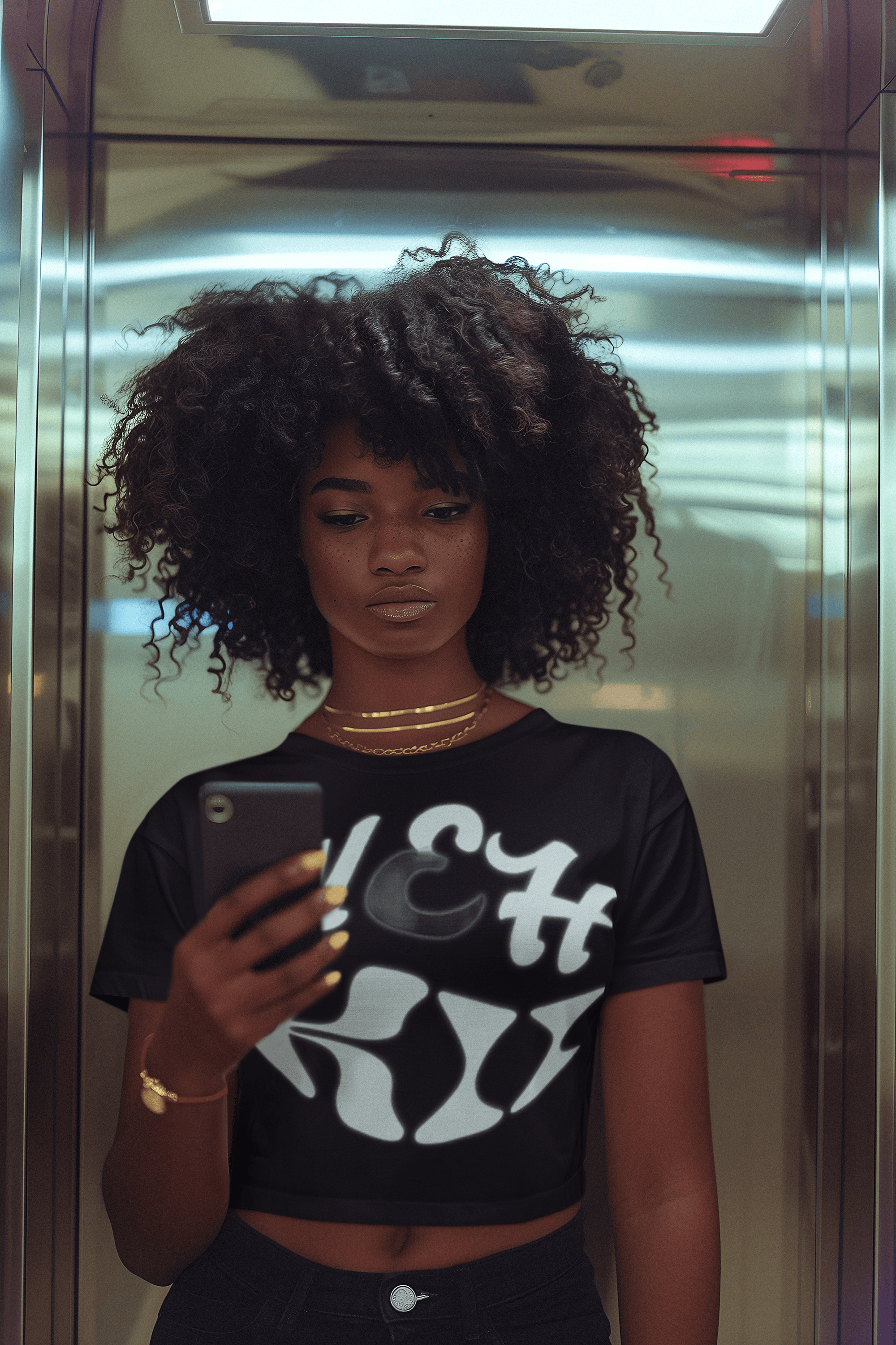 Black Eco-Friendly Love T-Shirt - Wear Kindness with bold white lettering, ideal for ethical fashion lovers seeking comfort and sustainability.