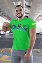Eco-friendly T-Shirt - A Statement for Earth in vibrant green, featuring activist artwork and 100% cotton fabric for eco-conscious wearers.