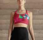 Red Planet Heart Tank Top showcasing colorful Earth art and 'Lchkü Life' message. Stylish eco-friendly cotton top for warm weather.