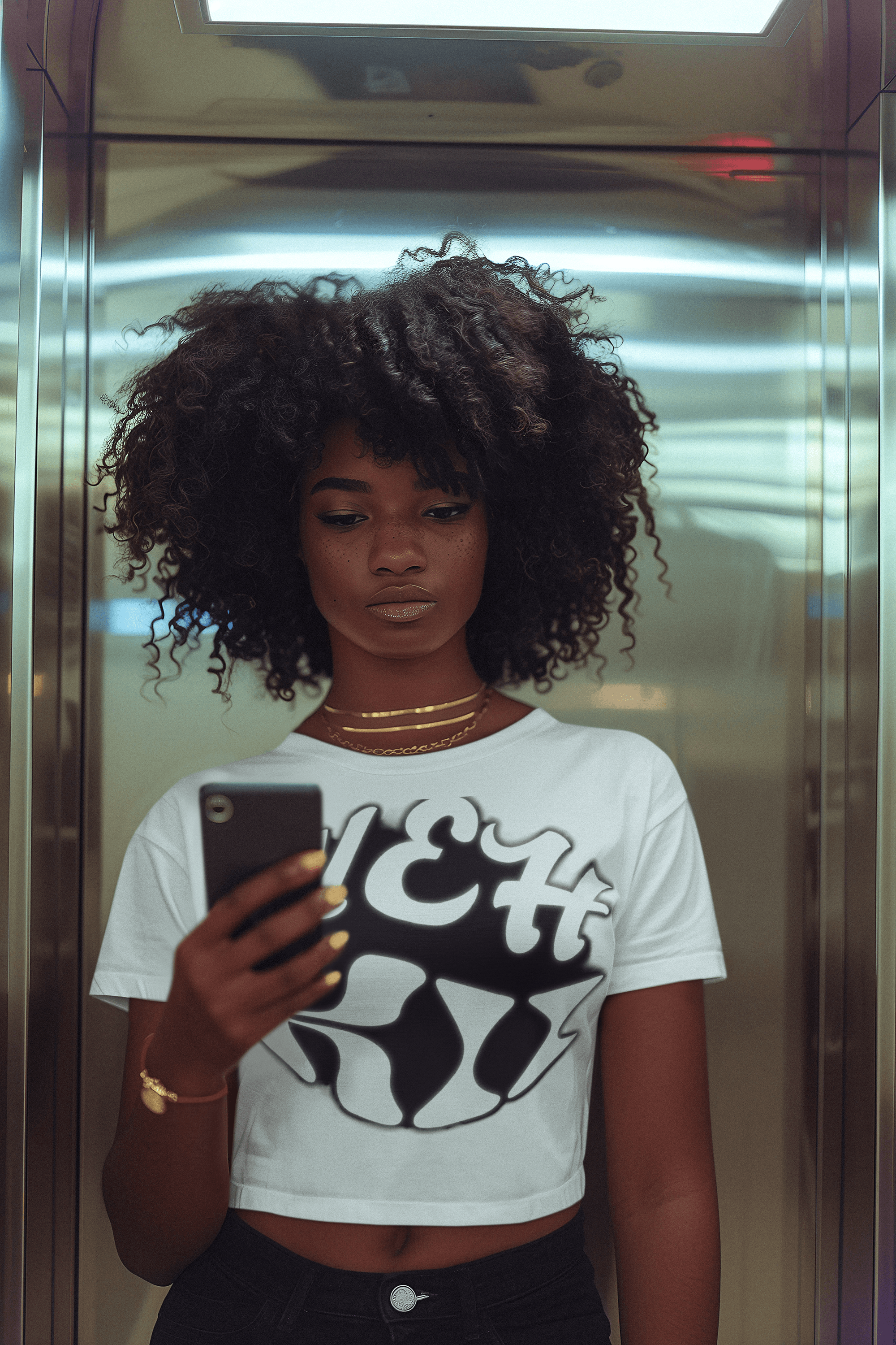 White Eco-Friendly Love T-Shirt with bold black design, offering a clean, modern look in sustainable T-shirts for everyday wear.