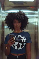 Navy Eco-Friendly Love T-Shirt - Wear Kindness, a stylish and responsible choice in eco-conscious T-shirts for modern wardrobes.