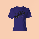 Dark blue Eco-Friendly T-Shirt - A Kinder World with 'Nurture Your Nature' message. Sustainable tank top for eco-aware fashion lovers.